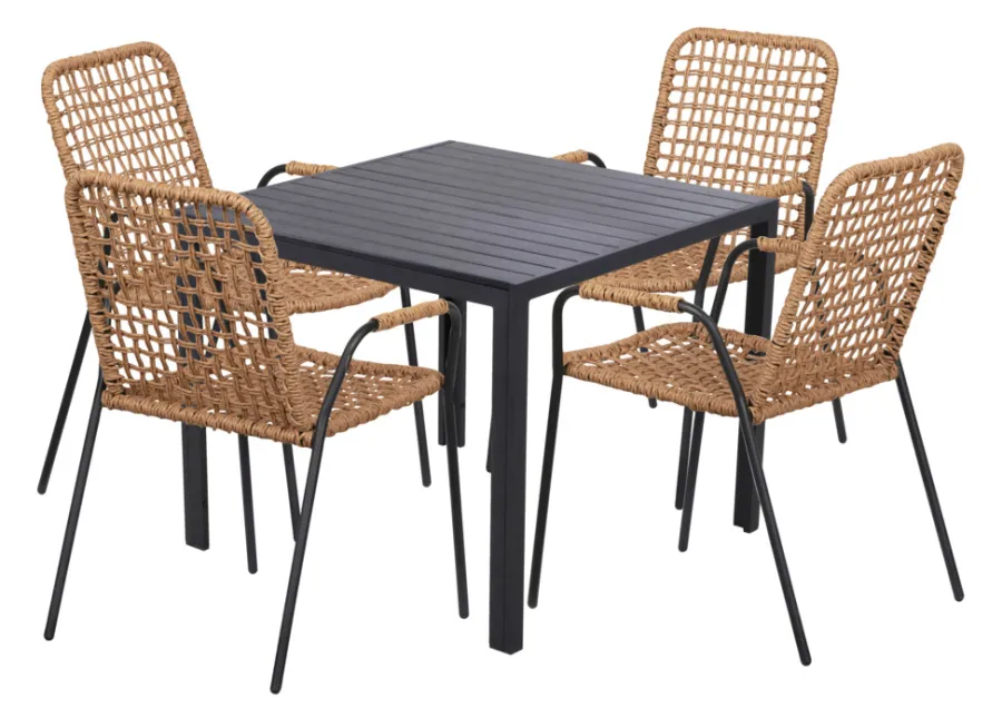 Sunlife® Sæsonafslutning|Haveborde*Havebord Havanna 90x90 cm i aluminium og nonwood -