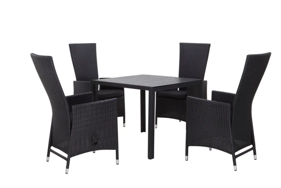 Sunlife® Sæsonafslutning|Haveborde*Havebord Havanna 90x90 cm i aluminium og nonwood -