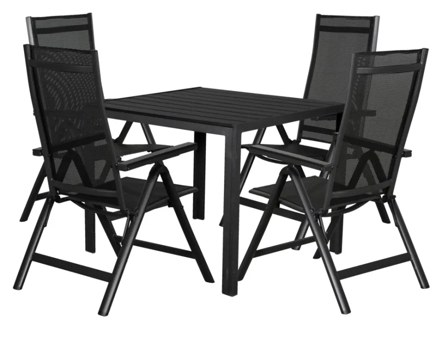 Sunlife® Sæsonafslutning|Haveborde*Havebord Havanna 90x90 cm i aluminium og nonwood -