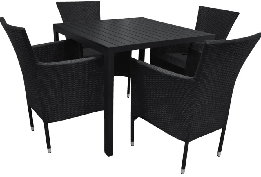 Sunlife® Sæsonafslutning|Haveborde*Havebord Havanna 90x90 cm i aluminium og nonwood -