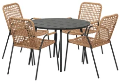 Sunlife® Sæsonafslutning|Haveborde*Havebord Madrid Ø110 cm - Sort