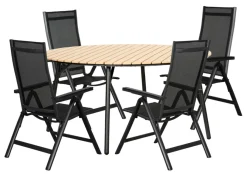 Sunlife® Sæsonafslutning|Haveborde*Havebord Nebraska stål/nonwood Ø150 cm -