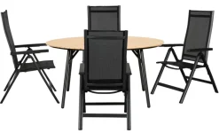 Sunlife® Sæsonafslutning|Haveborde*Havebord Nebraska stål/nonwood Ø150 cm -