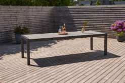 Outfit Haveborde*Havebord 205/275 x 100 cm alu/nonwood - Sort/grey oak