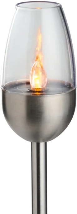 Garden® Sæsonafslutning|Solcellelamper*Havefakler med solceller 38 cm 4-pk. - Metal