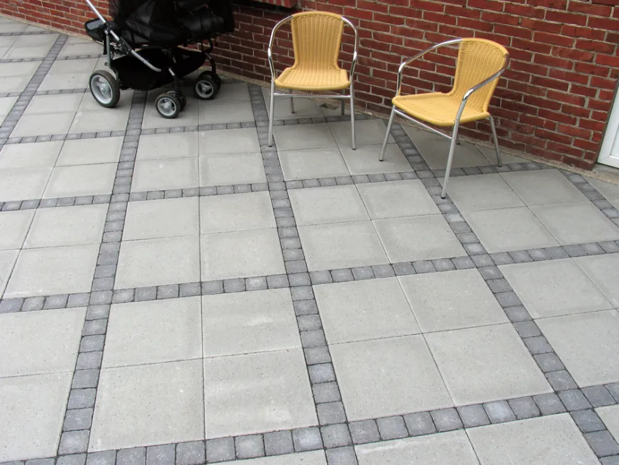 Betongruppen RBR Havefliser & Belægningssten*Haveflise Nordic-Line grå 40 x 40 x 8 cm