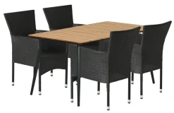 Sunlife® Sæsonafslutning|Havestole*Havestol Bangkok i metal og sort polyrattan -