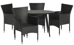 Sunlife® Sæsonafslutning|Havestole*Havestol Bangkok i metal og sort polyrattan -