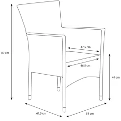 Sunlife® Sæsonafslutning|Havestole*Havestol Bangkok i metal og sort polyrattan -