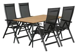 Sunlife® Sæsonafslutning|Havestole*Havestol Kingston 6 positioner sort -