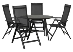 Sunlife® Sæsonafslutning|Havestole*Havestol Kingston 6 positioner sort -