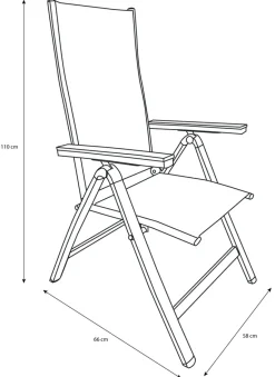 Sunlife® Sæsonafslutning|Havestole*Havestol Kingston 6 positioner sort -