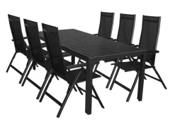 Sunlife® Sæsonafslutning|Havestole*Havestol Kingston 6 positioner sort -