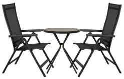 Sunlife® Sæsonafslutning|Havestole*Havestol Kingston 6 positioner sort -