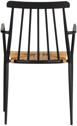 Envy Havestole*Havestol stabelbar alu/rattan sort - Sort/nature