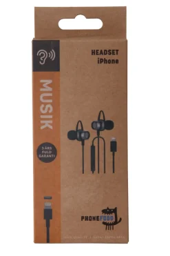 PhoneFood Lyd & Tilbehør Til Mobiltelefoner*Headset med lightning stik