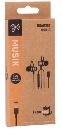 PhoneFood Lyd & Tilbehør Til Mobiltelefoner*Headset med USB-C