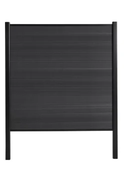 Panelhegn*Hegnsstolpe panelhegn sort aluminium H230 cm