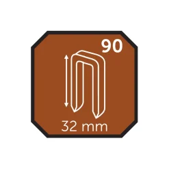 Probuilder Øvrigt Tilbehør*Hæfteklamme 32 mm nr. 90 5000 stk. -