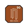 Probuilder Øvrigt Tilbehør*Hæfteklamme 40 mm nr. 90 5000 stk. -