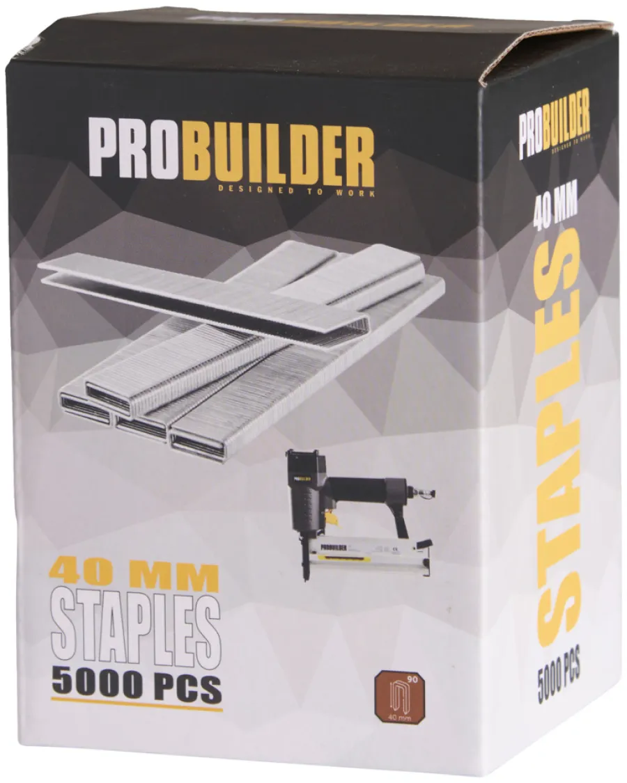 Probuilder Øvrigt Tilbehør*Hæfteklamme 40 mm nr. 90 5000 stk. -