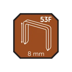 Probuilder Hæftepistoler*Hæfteklammer 8 mm nr. 53F 2000 stk. -