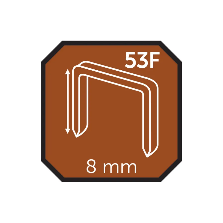 Probuilder Hæftepistoler*Hæfteklammer 8 mm nr. 53F 2000 stk. -