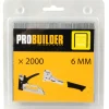Probuilder Hæftepistoler*Hæfteklammer 6 mm nr. 53F 2000 stk. -
