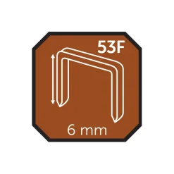 Probuilder Hæftepistoler*Hæfteklammer 6 mm nr. 53F 2000 stk. -