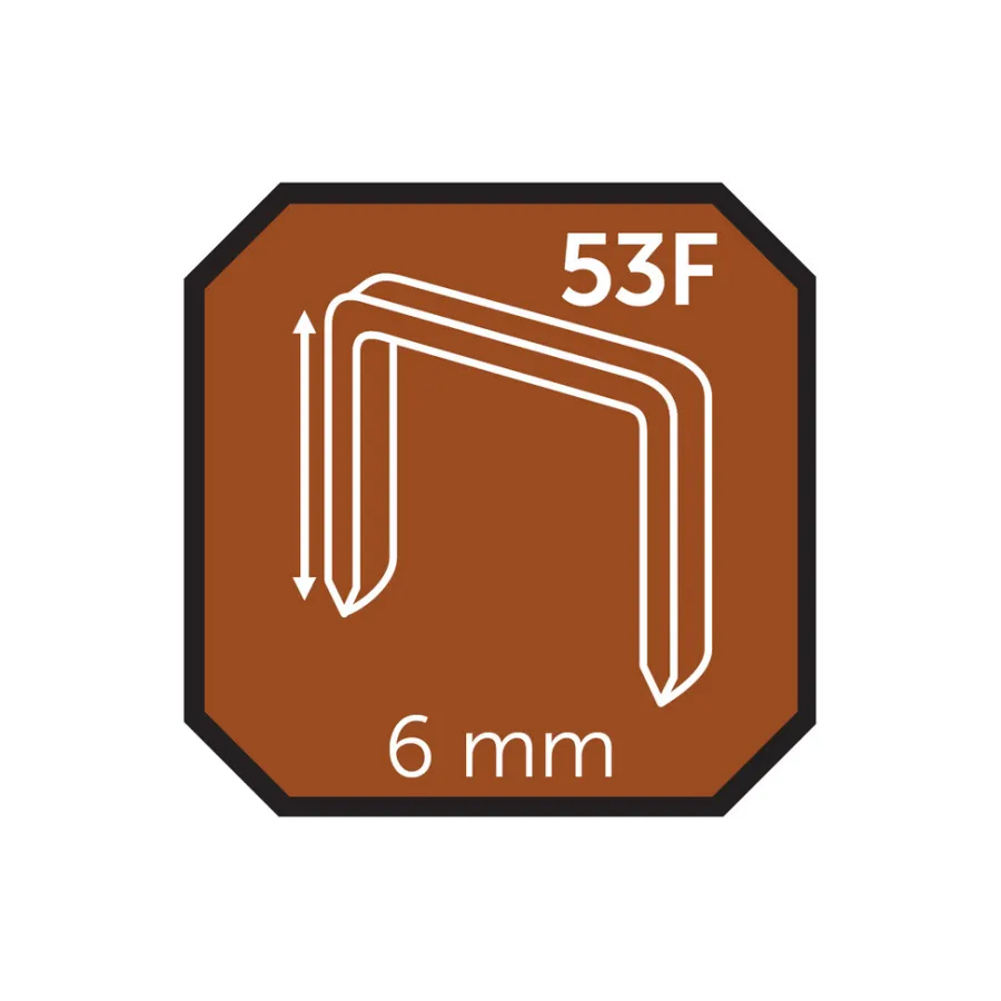 Probuilder Hæftepistoler*Hæfteklammer 6 mm nr. 53F 2000 stk. -
