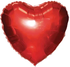 Pynt & Festudstyr*Hjerte folieballon 1 stk. B38 x H38 cm
