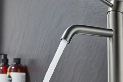 Håndvaskarmatur*Håndvaskarmatur Slim vinkel gunmetal
