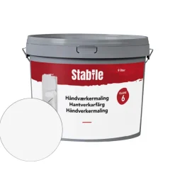 Stabile® Vægmaling*Håndværkermaling 6 9 liter - Hvid