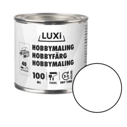 LUXI® Hobbymaling*Hobbymaling 100 ml - Hvid