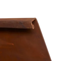 HORTUS Bedafgrænsning & Minihegn*bedkant corten med bukket kant 24 x 100 cm