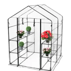 HORTUS Drivhuse Og Vægdrivhuse*drivhus m/plastovertræk 195 x 143 x 143 cm