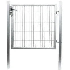 HORTUS Panelhegn|Havelåger*låge t/panelhegn galv. 100 x 100 cm - webshop sølv