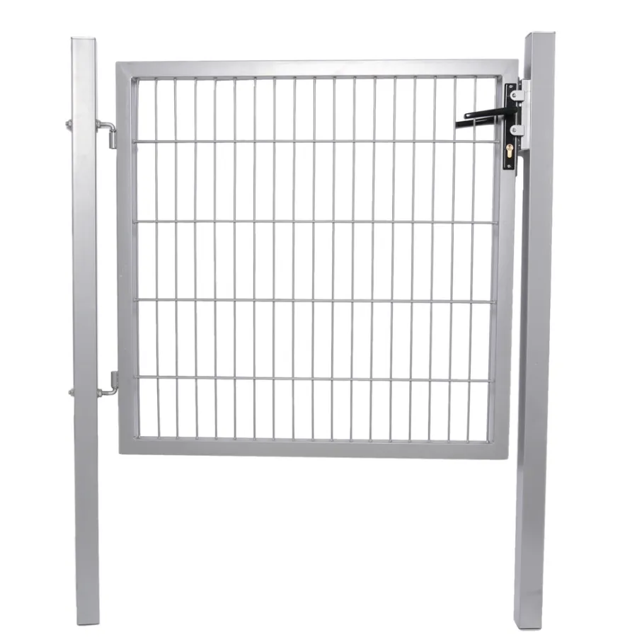HORTUS Panelhegn|Havelåger*låge t/panelhegn galv. 100 x 100 cm - webshop sølv