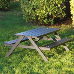 HORTUS Bord/Bænkesæt*model A bord-/bænkesæt til børn nonwood/aluminium sort