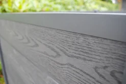 HORTUS Komposithegn|Øvrige Havemøbler*skraldeskjul komposit antracit 121 x 258 x 95 cm Antracitgrå