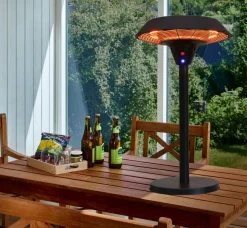 HORTUS Terrassevarmere*UFO terrassevarmer til bord 2000 W sort