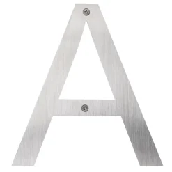 Husnumre & -Bogstaver*Husbogstav A rustfrit stål 25 cm