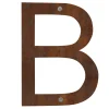 Husnumre & -Bogstaver*Husbogstav B stål rustlook 25 cm