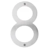 Husnumre & -Bogstaver*Husnummer 8 rustfrit stål 25 cm