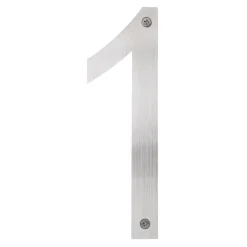 Husnumre & -Bogstaver*Husnummer 1 rustfrit stål 25 cm