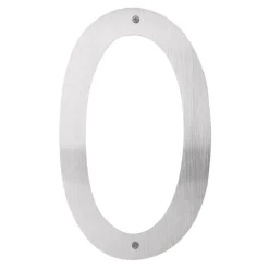 Husnumre & -Bogstaver*Husnummer 0 rustfrit stål 40 cm