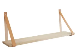 Royal Hylder*Hylde i massiv eg 20 x 120 cm med læderstropper