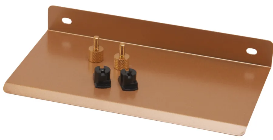FibroTech Hylder|Akustikpaneler & Tilbehør*Hylde til akustikpanel 19,4 x 11 cm Messingfinish