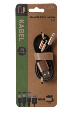 PhoneFood Kabler & Adaptere*3-i-1 opladerkabel