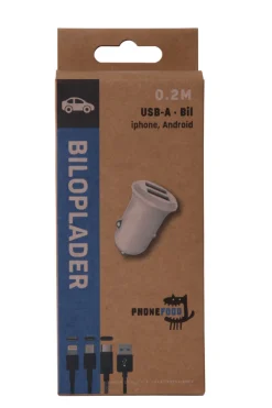 PhoneFood Kabler & Adaptere*3-i-1 oplader til bil